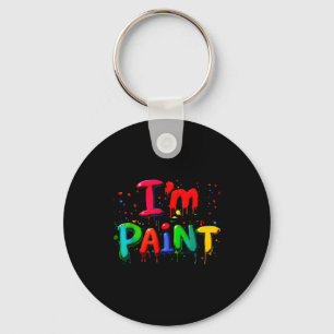 I Love I Like To Finger Paint Couple I'm Paint Val Key Ring