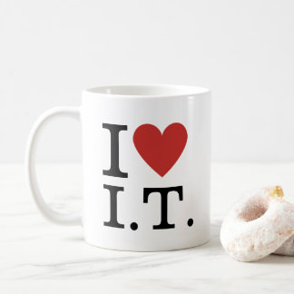 I ❤️ Love I.T. CUSTOMIZABLE  Coffee Mug