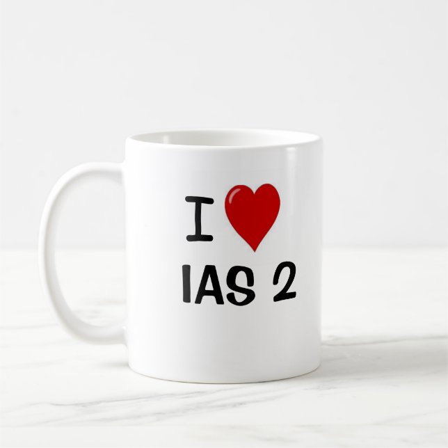 I Love IAS 2 Inventories Accounting Accountant Coffee Mug (Left)