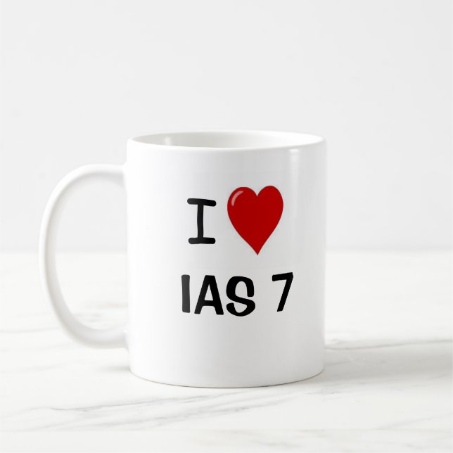 I Love IAS 7 Cash Flow Statements Accounting Quote Coffee Mug (Left)
