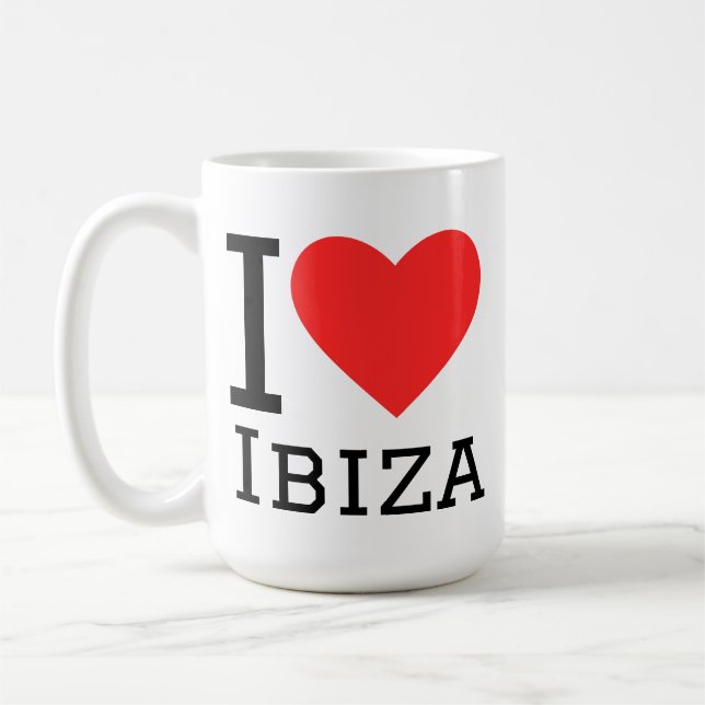 I love ibiza coffee mug (Left)