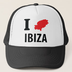 I love Ibiza contour icon Trucker Hat