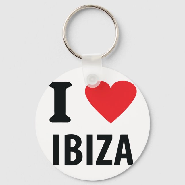 I love Ibiza icon Key Ring (Front)