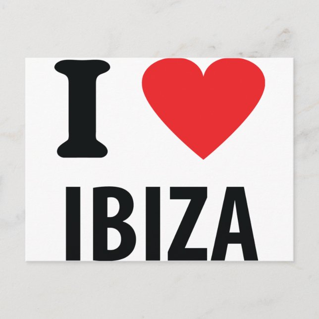 I love Ibiza icon Postcard (Front)