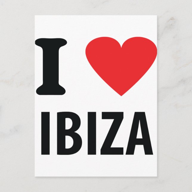 I love Ibiza icon Postcard (Front)