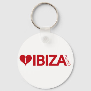 i Love Ibiza Island Original Authentic souvenirs. Key Ring