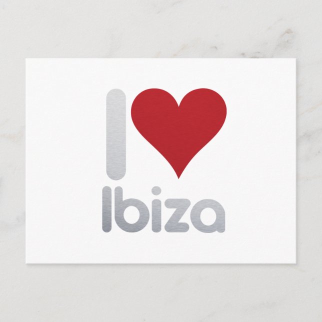 I LOVE IBIZA POSTCARD (Front)