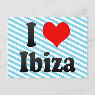 I Love Ibiza, Spain. Me Encanta Ibiza, Spain Postcard
