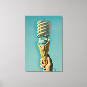I love ice cream artwork canvas print