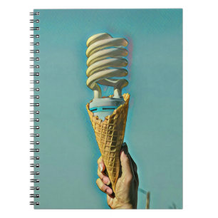 I love ice cream artwork notebook