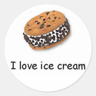 I love ice cream Cookie Sandwich Sticker