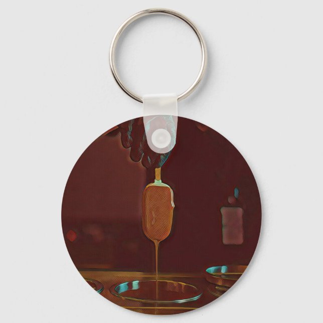 I love ice cream popsicle key ring (Front)
