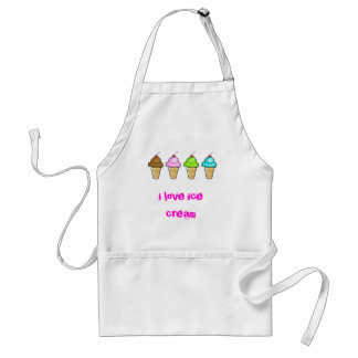i love ice cream standard apron
