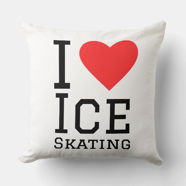 I love ice skating cushion (Front)