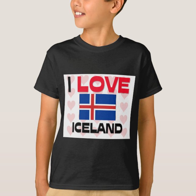 I Love Iceland T-Shirt (Front)