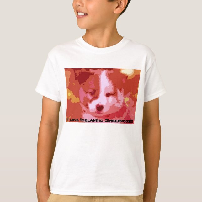 I love Icelandic Sheepdogs T-Shirt (Front)