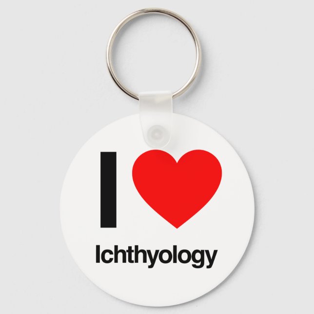 i love ichthyology key ring (Front)