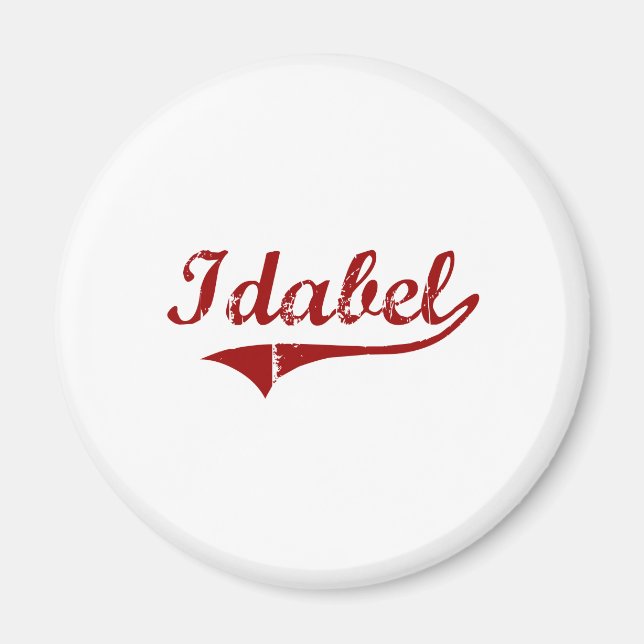I Love Idabel Oklahoma Magnet (Front)