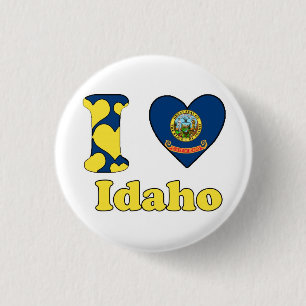 I love Idaho 3 Cm Round Badge