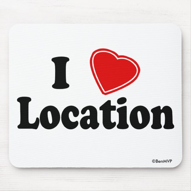 I Love II Mouse Mat (Front)