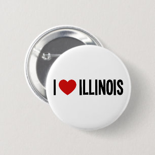 I Love Illinois • I Heart Illinois Round Button