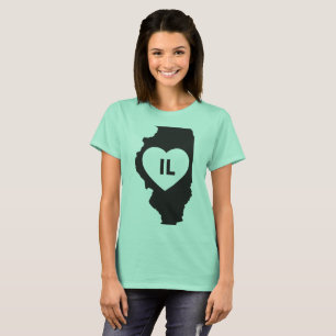 I Love Illinois State Women's Basic T-Shirt