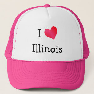 I Love Illinois Trucker Hat