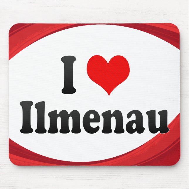 I Love Ilmenau, Germany Mouse Mat (Front)