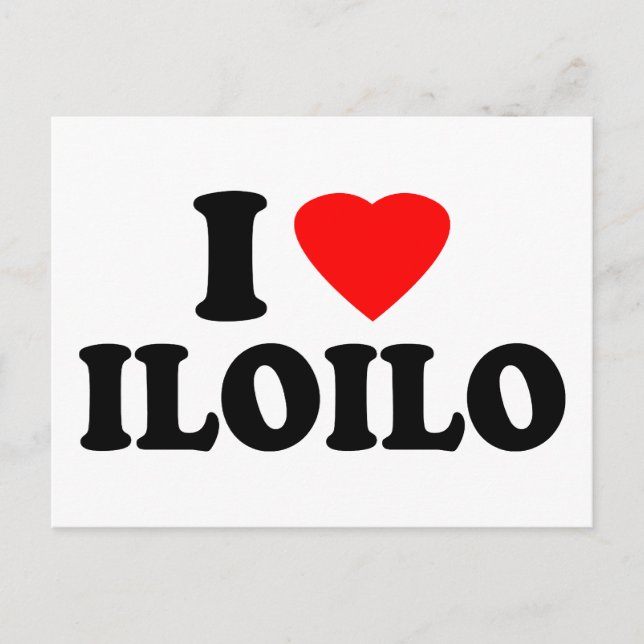 I Love Iloilo Postcard (Front)