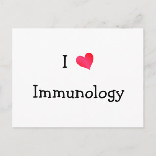 I Love Immunology Postcard