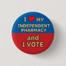 I Love Independant Pharmacy I Vote button