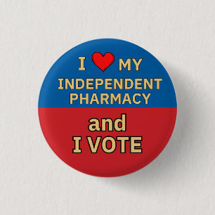I Love Independant Pharmacy I Vote button