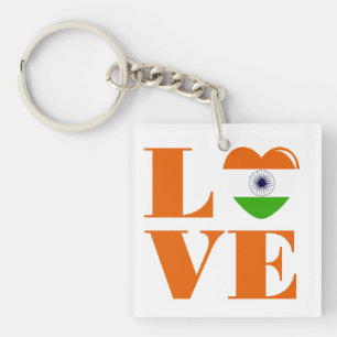 I love India Key Ring