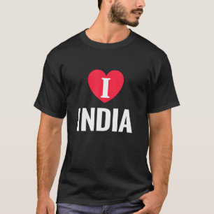 I Love India Patriotic Home Country Travel T-Shirt