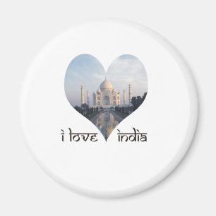 I Love India with Taj Mahal Magnet