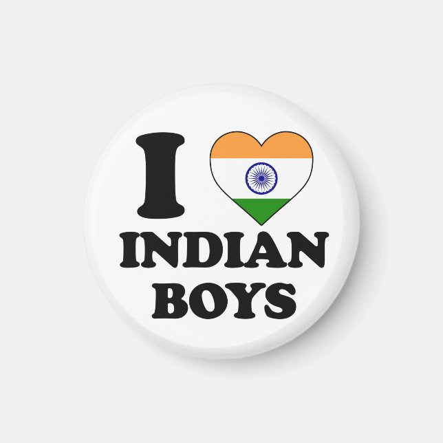 I love Indian Boys Magnet (Front)