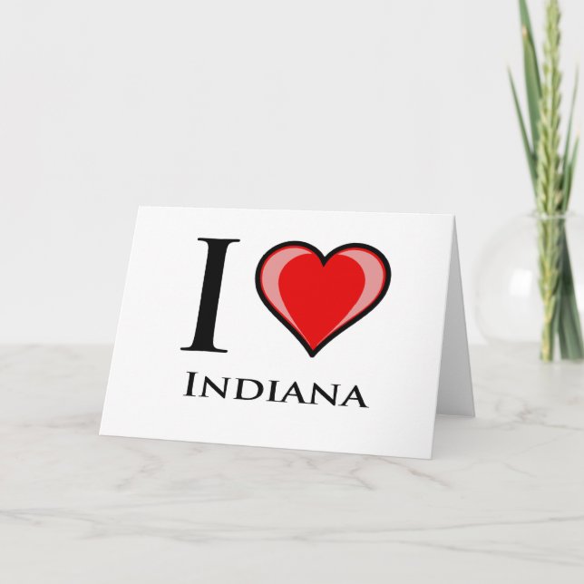 I Love  Indiana Card (Front)