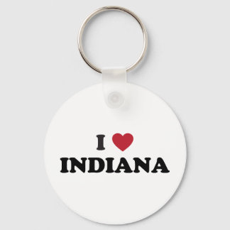 I Love Indiana Key Ring
