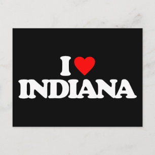I LOVE INDIANA POSTCARD