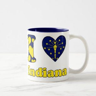 I love Indiana Two-Tone Coffee Mug