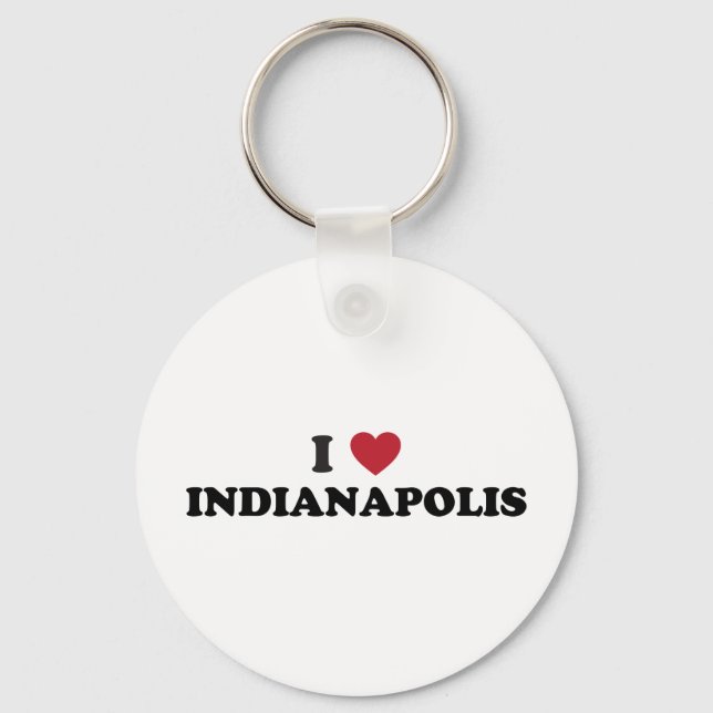 I love Indianapolis Key Ring (Front)