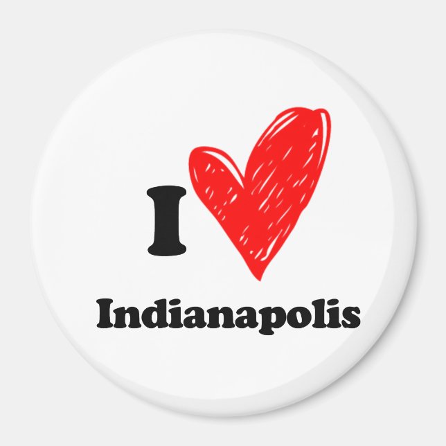 I love Indianapolis Magnet (Front)