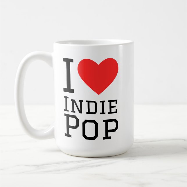 I love indie pop coffee mug (Left)