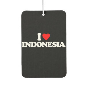 I LOVE INDONESIA CAR AIR FRESHENER