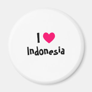 I Love Indonesia Magnet
