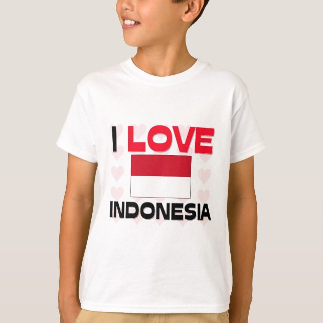 I Love Indonesia T-Shirt (Front)