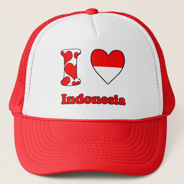 I love Indonesia Trucker Hat (Front)