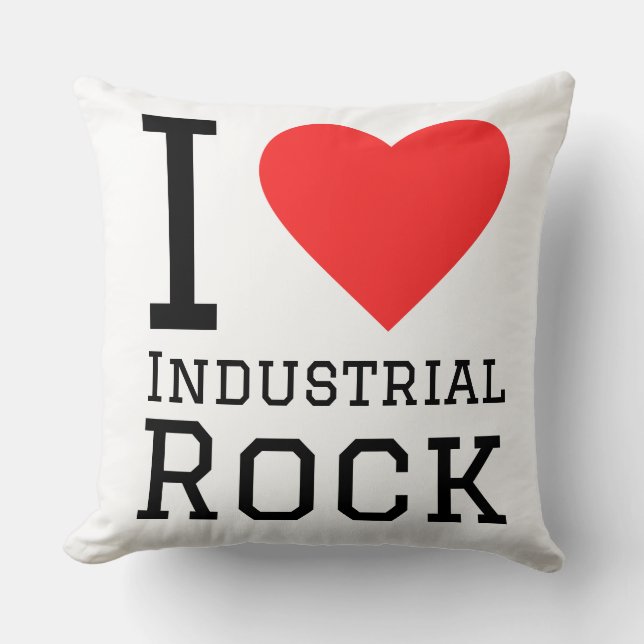 I love industrial rock cushion (Front)