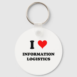 I Love Information Logistics Key Ring