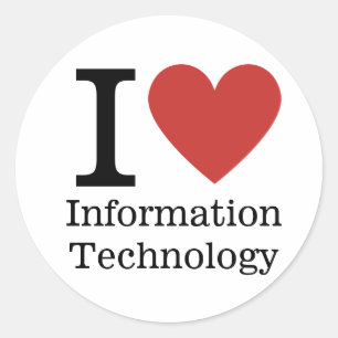 I ❤️ Love Information Technology Dept. STICKER